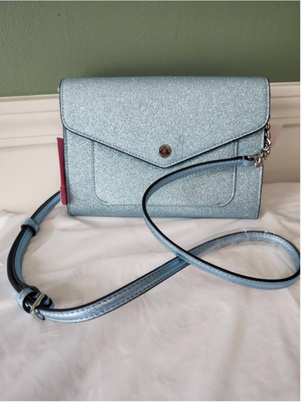 Women's Kate Spade Glitter Crossbody Bag One Size Blue
